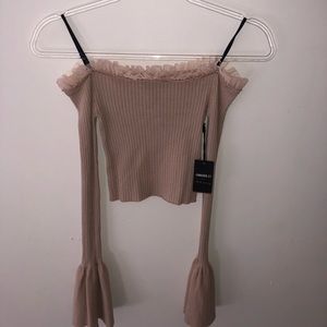 Forever 21 bell sleeve crop top